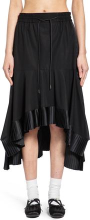 sacai Cotton Broadcloth Skirt