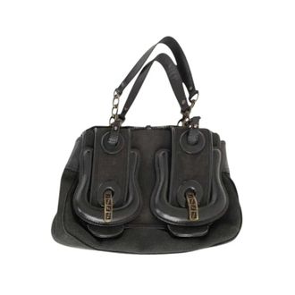 Fendi Pre-owned Handbags, female, Black, Size: ONE SIZE Pre-owned Cotton Handbag