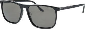 Jaguar 37206 Polarized 8840 Mens Sunglasses Black Size 60
