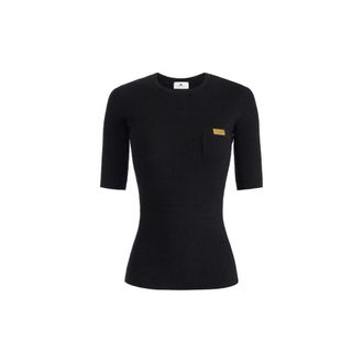 Elisabetta Franchi Dames, Truien, Zwart, Maat: XS Zijde