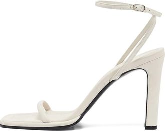 The Row Sandali con tacco largo 100mm - Bianco