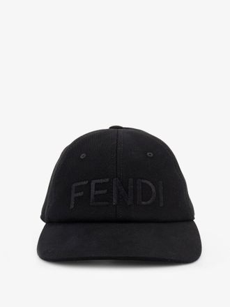 Fendi Cappello Baseball in cotone stretch con ricamo logo - FENDI - gender_Man