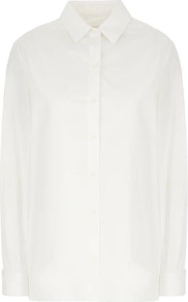 Givenchy Oversized Shirt - Dames - Overhemden - Wit - M - Katoen - Overhemden