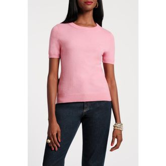 Frances Valentine Jo Knit T Wool/Cotton/Cashmere Blend in Pink at Nordstrom, Size X-Small