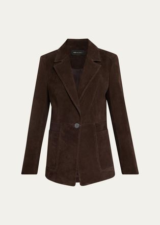 Kobi Halperin Claudia Single-Button Suede Jacket