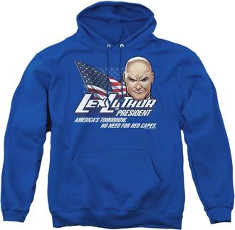 Gildan Superman Lex For President Adult Pull Over Hoodie / Hooded Sweatshirt