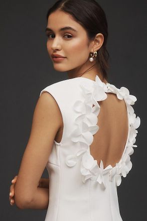 Acler Marypark Crepe 3D Floral Hourglass Mini Dress