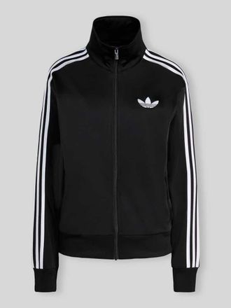 adidas Originals Relaxed Fit Sweatjacke mit Logo-Stitching in Black, Gr&ouml;&szlig;e XS