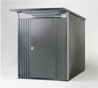 BIOHORT Caseta Metalica Biohort Jardin Avantgarde Eco A2 Color Gris Oscuro Doble Puerta