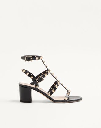 Valentino Garavani Sandalo Rockstud Con Cinturini 60Mm Donna NERO 34.5