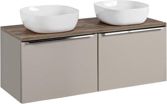 Petits Meubles Mueble lavabo doble 120cm paneles laminados y mdf topo