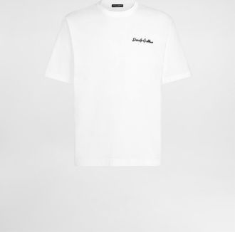 Dolce & Gabbana Cotton T-shirt - Man T-shirts And Polos White 44