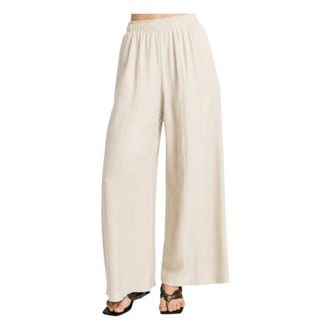 Please Wide Trousers, female, Beige, Size: L Palazzo Fluid Trousers