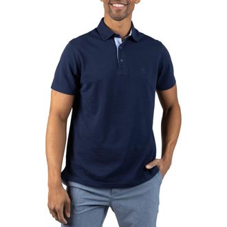 Tailorbyrd Slub Piqu&eacute; Polo in Denim Blue at Nordstrom Rack, Size Xx-Large