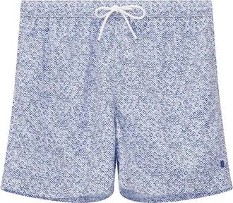 Paul & Shark Zwemshorts met Multicolor Haaienprint - Heren - Strandmode - Veelkleurig - L - Polyester - Badmode