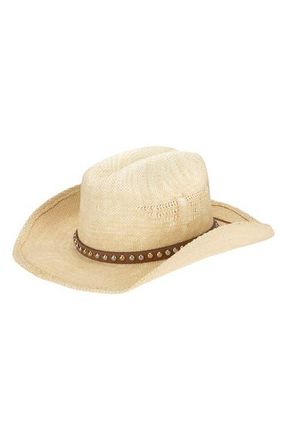 San Diego Hat Company Coastal Straw Cowboy Hat in Toast at Nordstrom
