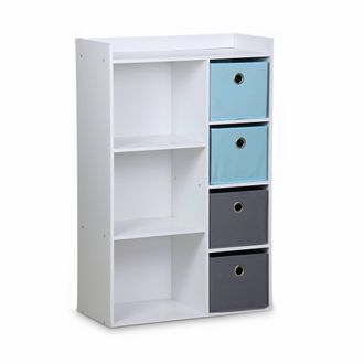 Sweeek Mueble de almacenaje para ni&ntilde;o, blanco
