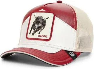 Goorin Brothers Moto Racing Patch Trucker Hat in Red at Nordstrom Rack