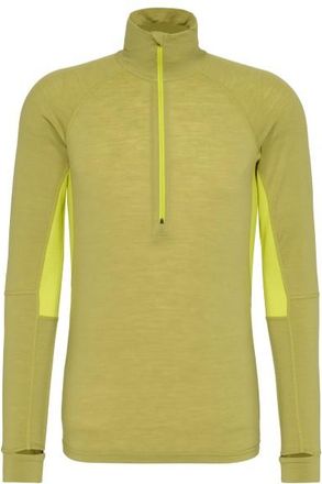 Stoic MerinoMesh150 SadjemSt. L/S Half Zip Merinounterw&auml;sche f&uuml;r Herren | oliv