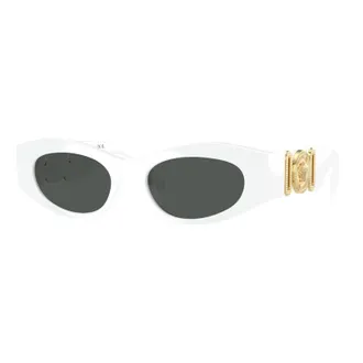 Versace Oval Full Rim Sunglasses - White