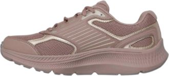 Skechers Womens Go Run Consistent 2.0 Advantage Sneaker, Light Brown Leather/Gold Trim, 4.5 UK