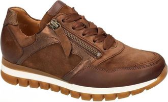 Gabor Sneaker Low - Dames - Sneakers - Bruin - 42 EU - Leer - Schoenen