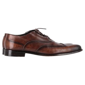 Ermenegildo Zegna Wingtip Oxford Schoenen in Bruin Leer