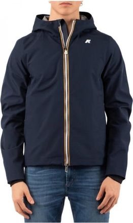 K-Way Lichtgewicht- Inpakbare Jas - Heren - Winterjassen - Blauw - L - Polyester - Jassen