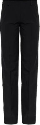 Balenciaga Logo Broek - Dames - Straight fit broeken - Zwart - M - Katoen - Broeken