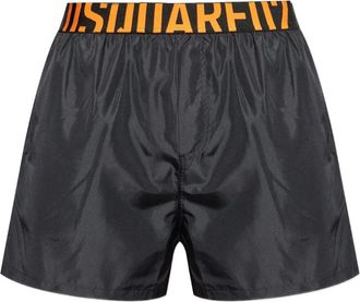 Dsquared2 Costume da bagno con logo e tasca - Nero