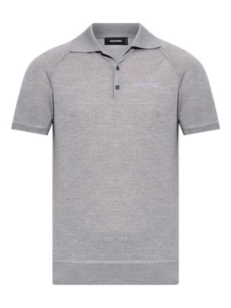 Dsquared2 knitted polo shirt - Grey