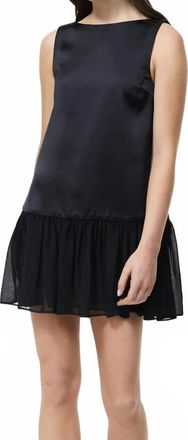 French Connection Marina Mini Dress In Black