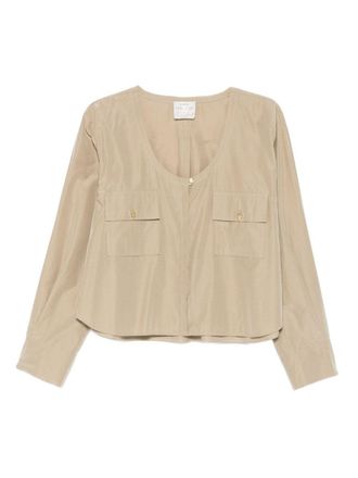 Forte_Forte Forte Forte Womens Cotton Blend Blouse