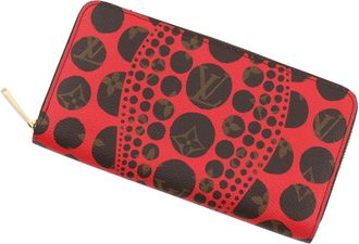 Louis Vuitton Monogram Red Color Monogram Long Wallet (Bi-Fold) (Pre-Owned)