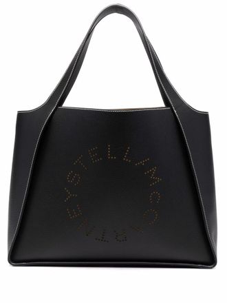 Stella McCartney Black Black Stella Logo Tote Bag