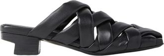 Mars&egrave;ll Heeled Mules - Dames - Muiltjes - Zwart - 41 EU - Leer - Schoenen
