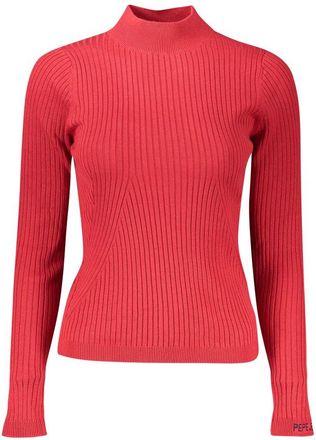 Pepe Jeans London Geribde Hoog Hals Lange Mouw Trui