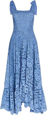 Alice & Olivia Rosalee Guipure-lace Midi Dress - Indigo - 8 (UK12 / M)