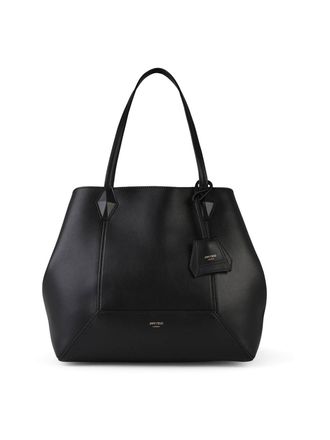 Jimmy Choo London Diamond Black Leather Bag