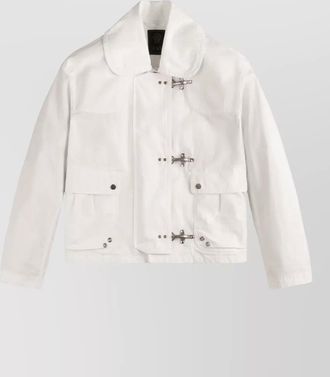 Fay jacket straight cut collared neck front pockets