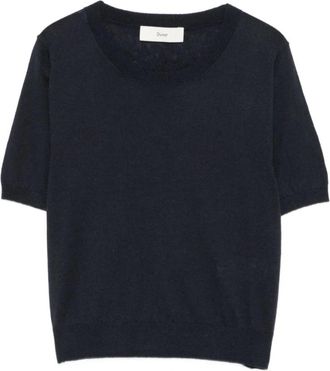 Dunst Rondgebreide trui - Dames - Ronde hals truien - Blauw - S - Truien & Vesten