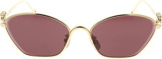 Loewe Stijlvolle zonnebril voor zonnige dagen - Dames - Zonnebrillen - Geel - ONE Size - Accessoires