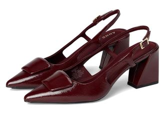 Anne Klein Renetta Womens Shoes Bordeaux Crinkle : 7.5 M, Synthetic