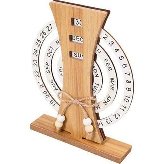 OEM Calendario De Madera Exquisito, Decoraci&oacute;n De Escritorio, Calendario Perpetuo De Madera, Calendario Decorativo De Madera