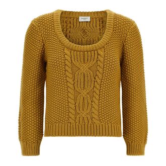 Saint Laurent Truien & Vesten, Dames, Geel, L, Truien