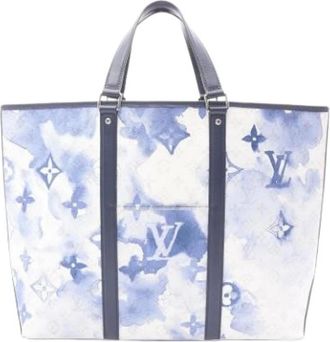 Louis Vuitton Pre-owned Tote Bags, unisex, Blue, Size: ONE SIZE Pre-owned Weekend Tote GM