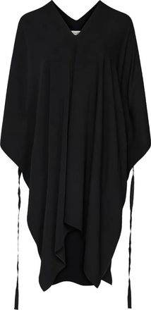 Maison Margiela Abito midi con scollo a V - Nero