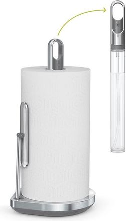 Simplehuman paper towel holder with spray in Brushed Stainless Steel at Nordstrom