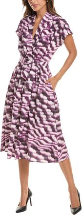 DKNY Faux Wrap Midi Dress