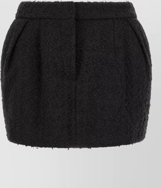 Magda Butrym boucl&eacute; high-rise mini skirt